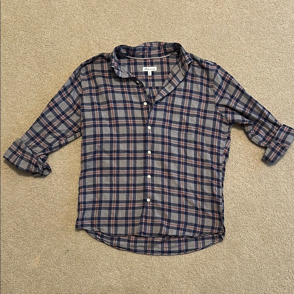 Peter Millar Plaid Casual Button Down Shirt